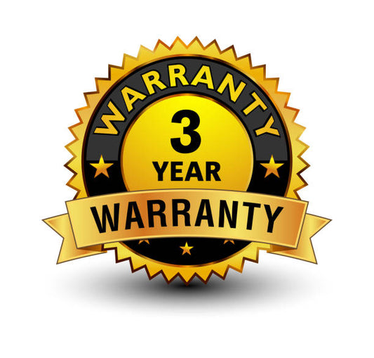 3 Year Warranty
